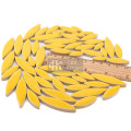 Yellow Leaf Shape Ceramic Mosaic for Mosaic Art